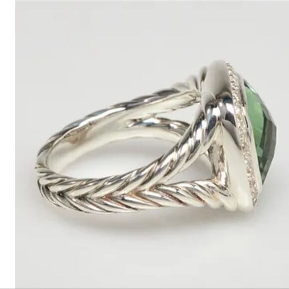 DAVID YURMAN ALBION 14MM PRASIOLITE RING - Picture 5 of 8